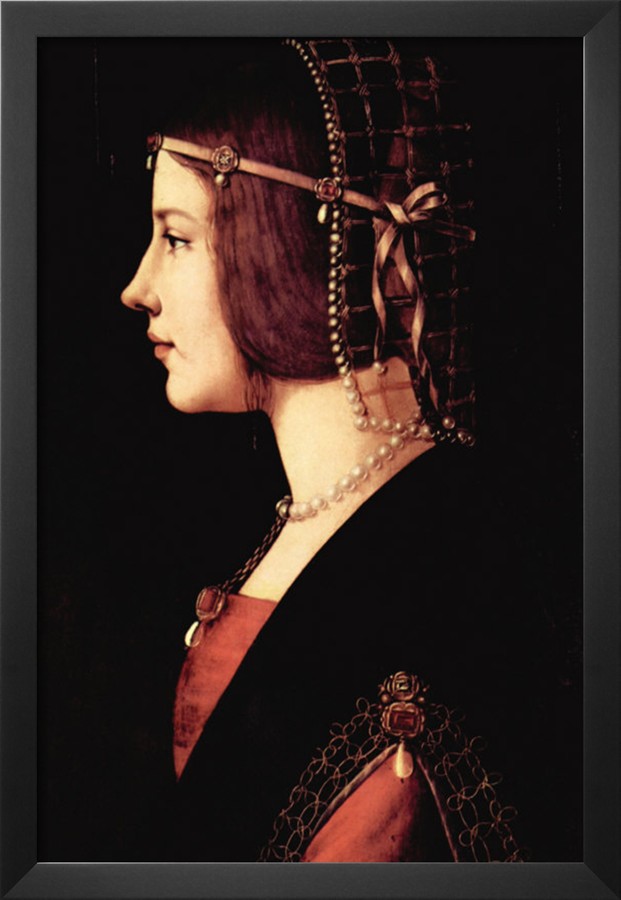 Lady Beatrice D Este - Leonardo Da Vinci Painting